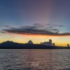 Sunset sur le lagon